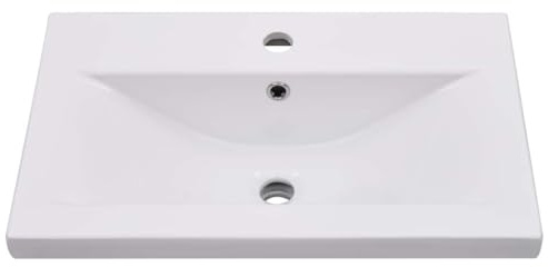 Generico Lavabo da Incasso 61x39,5x18,5 cm in Ceramica Bianco,Articoli di ferramenta,Prodotti Idraulici,Articoli Idraulici,Lavandini,Lavandini Bagno,Bianco,12.8 kg,145061