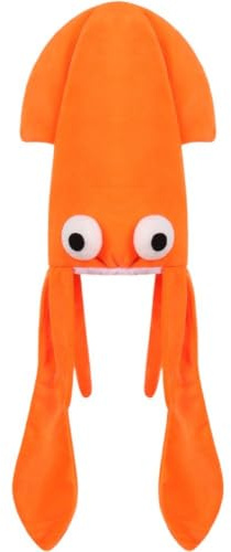 Brxmpn Rolig bläckfiskmössa för vuxna, nyhet bläckfiskmössa, djurmössa, halloweenfest kostym tillbehör