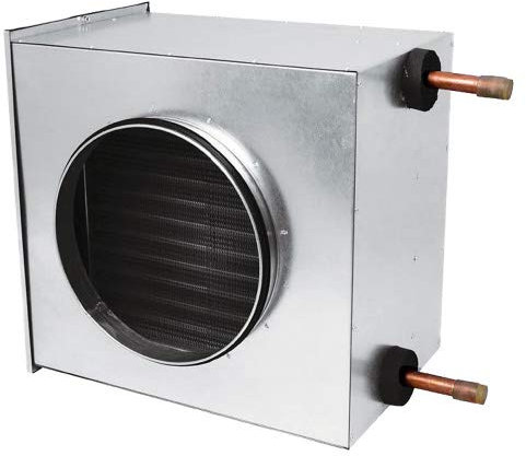 Heizregister • Wärmetauscher • Rohrheizung • Warmwasser Register DN Ø 150