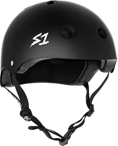 S1 Mega Lifer Helmet for Skateboarding, BMX, and Roller Skating - Extra-Large Fit for Bigger Heads - EPS Fusion Foam, CPSC & ASTM Certified - Black Matte X-Large (24.5)