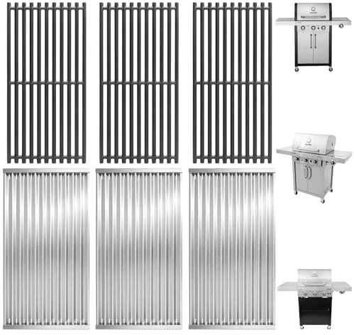 Sändarplatta och grillgaller för Charbroil kommersiella 3 brännare gasgrill delar 463242516 463242515 463367016 466242615 466242516 466242616 463346017, delar till Charbroil Tru Infraröd GG 466-0025
