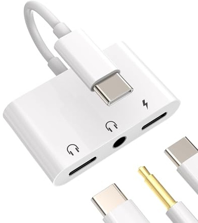 zoyuzan Adaptador USB C Jack 3,5 mm Auricular Cargador USB-C a Auricular Toma DAC Audio Cable Compatibles para Huawei Xiaomi Redmi Google Samsung Galaxy S20 Cable AUX Auxiliar Adapter