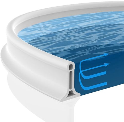 2M Paraspruzzi Per Doccia Barriera Bordo Doccia Autoadesiva, Flessibile, Tagliabile, Per La Cabina Doccia Per Lavello Wc Da Cucina (Bianco)