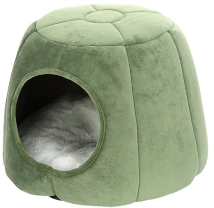 Letto Per Gatti Coperto - Calda Grotta Semi-chiusa Per Gatti Invernali Da Interno | Cuccia Per Cuccioli Di Cane Di Piccola Taglia