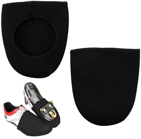 Couvre Chaussures Velo Couvre-Chaussures Cyclisme, Protection Cyclisme Coupe-Vent et Résistante à l'Usure, Housse de Chaussure Élastique Adaptée à Toutes les Saisons, Noir