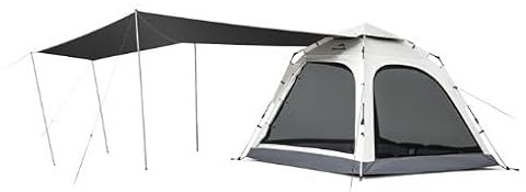 Naturehike Ango - Tenda pop-up con tenda da campeggio per 3 persone, facile da montare, tenda automatica, impermeabile, antivento, anti-UV, per parchi famiglie, campeggio, escursionismo, attività