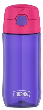 THERMOS FUNTAINER 16 Ounce Plastic Hydration Bottle with Spout, Purple