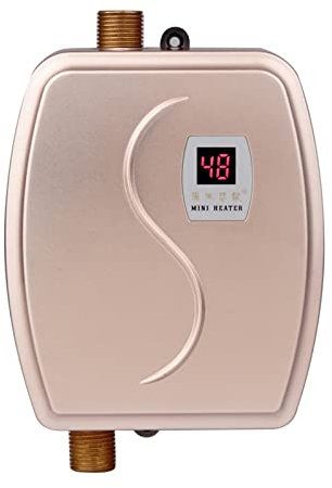 Scaldabagno per bagno Riscaldatore di acqua for riscaldamento istantaneo a gas naturale for scaldabagno a gas naturale for uso domestico Ospedali, scuole e case di cura(Gold)