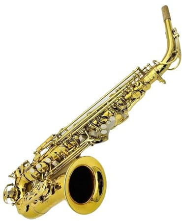 Professionell Saxofon Altsaxofon Kopparpläterad Eb tangent Professionellt Instrument Med Fodral Tillbehör