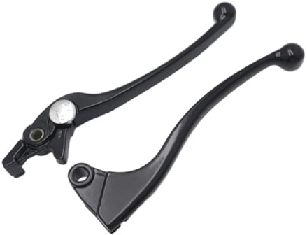 Baceyong Nero o cromato, leve freno/frizione per moto, leva frizione manuale, leve freno/frizione manuali (sinistra e destra), compatibili con Kawasaki ZX6R 2000-2004