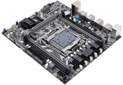 Tosuny X99 Scheda Madre da Gioco, LGA 2011-3 Micro ATX Computer Mother Board Supporta DDR4 3200MHz 128GB 4 Canale con Interfaccia NVME NGFF M 2 NVME, per CPU I7 Ed E5 V3 V3