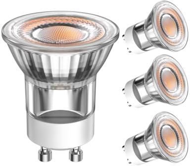 Lamptobe Bombilla LED GU10 MR11 2W Mini Foco Reflector (Equivalente a 20W) Blanco Cálido 3000K, 150Lm 230V GU10 Bombillas 36° Ángulo del Haz-35MM Diámetro, 4 Piezas