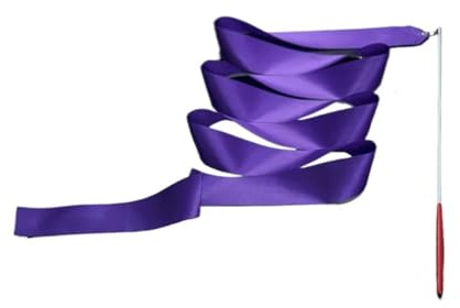 KJBDQQH dansband 2/4 meter långa, färgglada gymnastikband, konstgymnastik-dansband för balett, roterande gymnastik-träningsutrustning (färg 6,6 m)