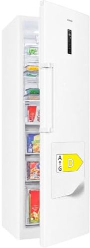 Bomann® Gefrierschrank Nofrost | Energieklasse D | 185cm | MultiAirflow | 5 Jahre Kompressor-Garantie | -14°C bis -22°C | Tiefkühlschrank | 274L | Türanschlag wechselbar | Freezer | GS 7371 weiß
