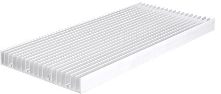 1 disipador de Calor de Aluminio disipador de Calor LED Plateado disipador de Calor Duradero 300 * 140 * 20 MM disipador de Calor de refrigeración para luz LED