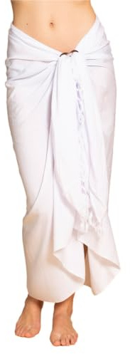 PANASIAM Sarong uni white, 250x116cm