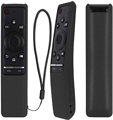 Funda Protectora de Silicona para Samsung Mando a Distancia, BN59-01259B BN59-01274A BN59-01266A BN59-01241A BN59-01242A, Funda Mando para Samsung, Antideslizante, a Prueba de Golpes, Lavable (Negro)