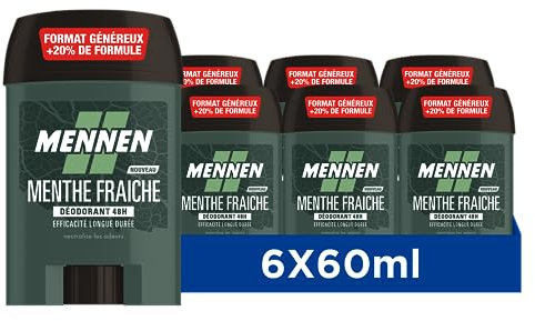 Mennen NATURAL FORCE Deodorante di origine naturale uomo 48H stick largo senza alcool anti tracce