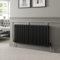 DuraTherm® 600 x 1190mm Black Traditional Horizontal Designer Radiator Triple Column Colosseum Cast Iron Style Central Heating Panel Radiators Rad