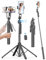 64'' Auto Face Tracking Tripod, 360 Rotation Selfie Stick Phone Tripod with Remote, Handheld Stabilization, Aluminum Quadrapod Phone Mount, for iPhone& Camera, Tiktok, YouTube, Video, Vlog