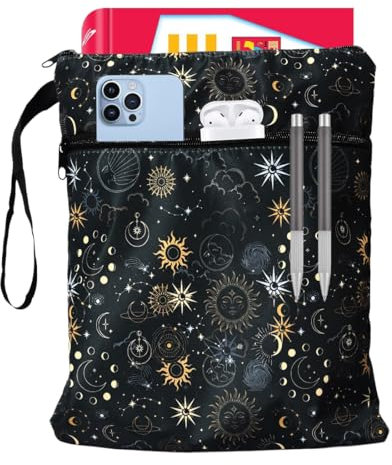 NHQZ Buchhülle Kätzchen Buchschutz,Book Sleeve,Pocketbook,Büchertasche,Waschbarer Buchumschlag Aus Stoff Mit Reißverschluss Und Zusätzlicher Hüllentasche Für Buchliebhaber Klassenkameraden