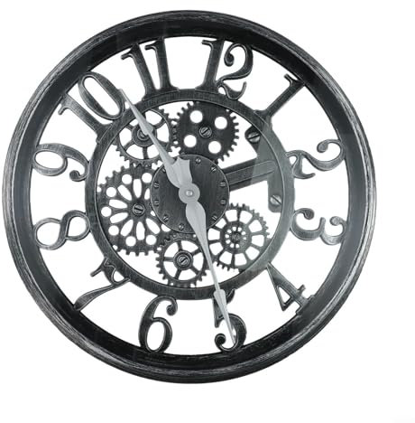 Garden Wall Clock,Outdoor Wall Clock,Retro Wall Clock,Modern Garden Clock,Weatherproof Garden Clock,Vintage Open Wall Clock,For Garden,Bedroom,Etc