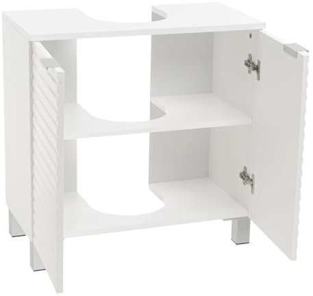 Mueble bajo Lavabo de Pedestal Blanco de 60 cm