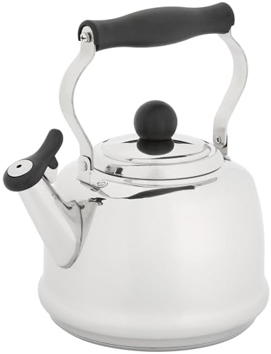 Judge 1.9L Stovetop Kettle - Stove Top Kettle for Gas Stoves & Electric Hobs - 18/10 Stainless Steel Whistling Kettle with Heat Resistant Handle - Non-Drip Spout - All Hob Types Including Induction