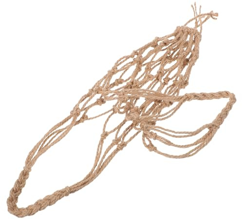 VALICLUD Bolsa de Red de Yute para Botellas de Vino de 5 Litros Portabotellas de Macramé Resistente y Práctico para Transporte en Hogar y Viajes Cesta Colgante para Garrafas y Botellas