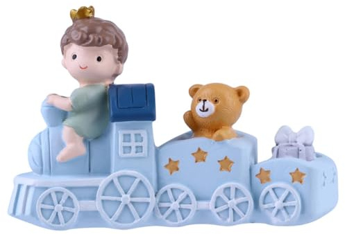 Kisangel Adorno Decorativo Tren Rosa para Tartas y Pasteles Figura para Decoración de Pasteles Infantiles Decoración de Escritorio y Fiestas Accesorio Duradero para Cumpleaños