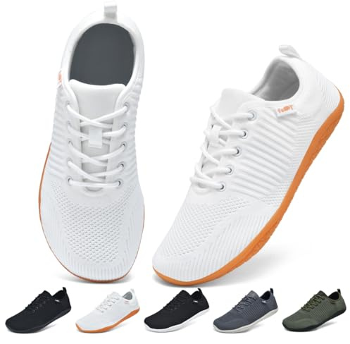 chetoria Zapatillas Barefoot Unisex Calzado Respetuoso Blanco 40