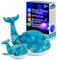 Cloud B Calmante Proyector de Fondo Marino con Sonidos relajantes | Brillo y Velocidad de Movimiento Ajustables | Apagado automático | Luz Nocturna Musical Ballena Tranquil Whale Family - Azul