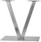 Esyogen Edelstahl Tischbeine V Form Design Tischgestell Tischfuß Tischuntergestell Bistrotisch 70cm Edelstahl Tischgestell