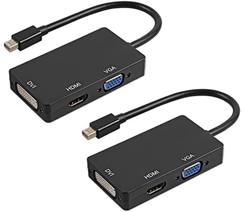 Pavewood 2 x mini-displayport till VGA DVI-adapter luft