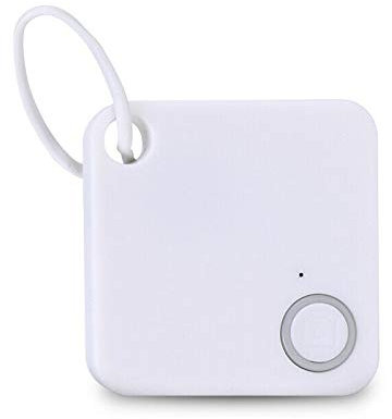 Riloer Smart Tag Finder, traqueur Bluetooth pour Enfants, Alarme de localisation GPS pour Animaux de Compagnie, traqueur de clé de Portefeuille, Blanc, 1 pièce