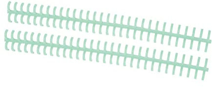 Lot de 10 bandes de reliure, 30 trous, découpables, outil de reliure, résistant à l'usure, 10 mm, pour fournitures scolaires (vert)