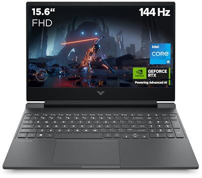 HP Victus Gaming Laptop | 15.6 FHD-Display | Intel Core i5-13420H | 16GB DDR4 RAM | 512 MB SSD | NVIDIA GeForce RTX 3050 | Windows 11 Home | QWERTZ-Tastatur | Mica Silver