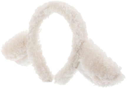 FOMIYES Fascia per Orecchie di Agnello Beige Design Cartone Animato Adorabile, Morbida e Confortevole per Feste e Cosplay, Accessorio Chioma per Ragazze