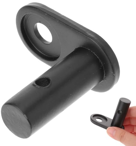 Hohopeti Accessorio Rimorchio Bicicletta in Acciaio Nero Gancio Angolato, Facile da Agganciare e Rilasciare per Trasporto Sicuro