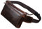 Leder Gürteltasche Taille Pack für Herren Frauen Reisen Wandern Laufen Hüfte Schlank Gürteltasche Geldbörse Brieftasche Umhängetasche Kaffee