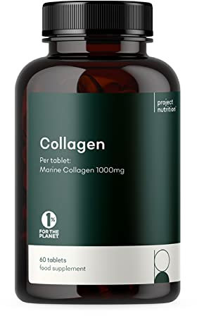 Pure Collagen Tablets - High Strength 1000mg Peptan Marine Collagen Supplements for Women - Collagen Powder & Liquid Alternative - Hair Skin Nails