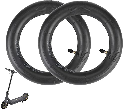 VOLOHAS 60/70-6,5 Elektroroller Schlauch für Xiaomi 5/5 Pro/5 Max, 10 Zoll Doppelte Stärke Schlauch für Ninebot Max G30 Serie E-Scooter Innenreifenersatz Durchstich- und Abriebfest (2 Stück)