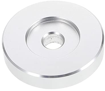 jojofuny Vinyl Record Adapter Silver Adapter for Turntable Music Vinyl Record Replacement