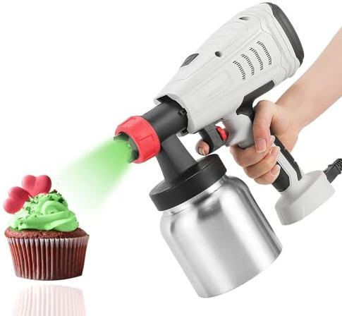 Pistola a spruzzo per cioccolato, 800 W, ad alta potenza, per decorare torte e pasticceria, 3 modelli, macchina per sabbiatura per pasticceria, manuale per torte e dessert