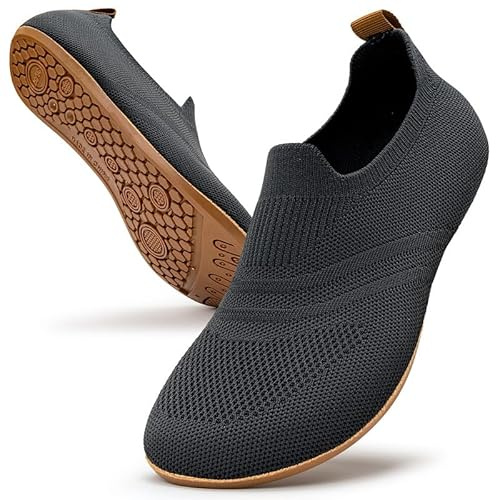 KOWAYI Pantofole da donna e uomo, a piedi nudi, slip-on, 1340 grigio scuro, 44/45 EU