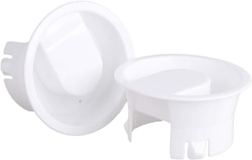 2 coperchi per brocca d'acqua in vetro bianco per uso alimentare, anti-polvere, resistenti agli spruzzi, per bevande, caraffe, caraffe