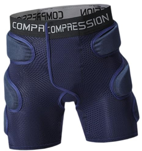 Sharplace Pantalon rembourré de Protection pour vêtements de Sport, Absorbant Les Chocs, Protection 3D, équipement de pour Skate, Snowboard, Ski, vélo, Sports, L