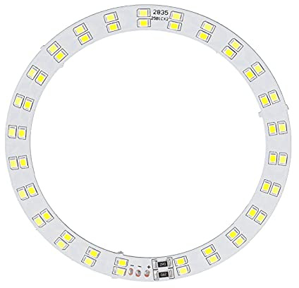 WGFOIP LED Ringljusplatta, Högenergi 10W Ringljusplatta med Kall och Varm Belysning för Daglig Belysning, USB-driven för Bordslampor och små Ljuskronor