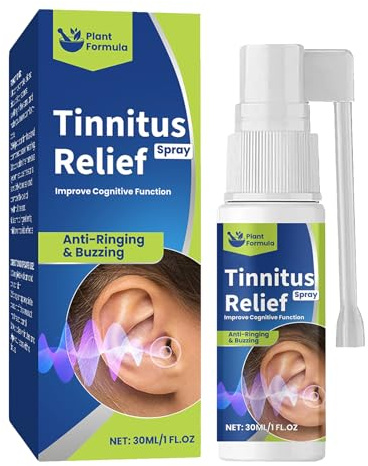 Spray Intra-Auriculaire Pour Les Acouphènes,Soulagement Des Acouphènes,Soulager l'inconfort De l'oreille,Pour Tous,60ML