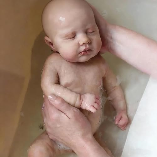 Zero pam Poupées bébé Reborn en silicone souple pour filles - 30 cm Poupées reborn en silicone squeezables corps complet, poupée bébé réaliste, peau 3D posable bébés nouveau-nés, poupée bébé réaliste